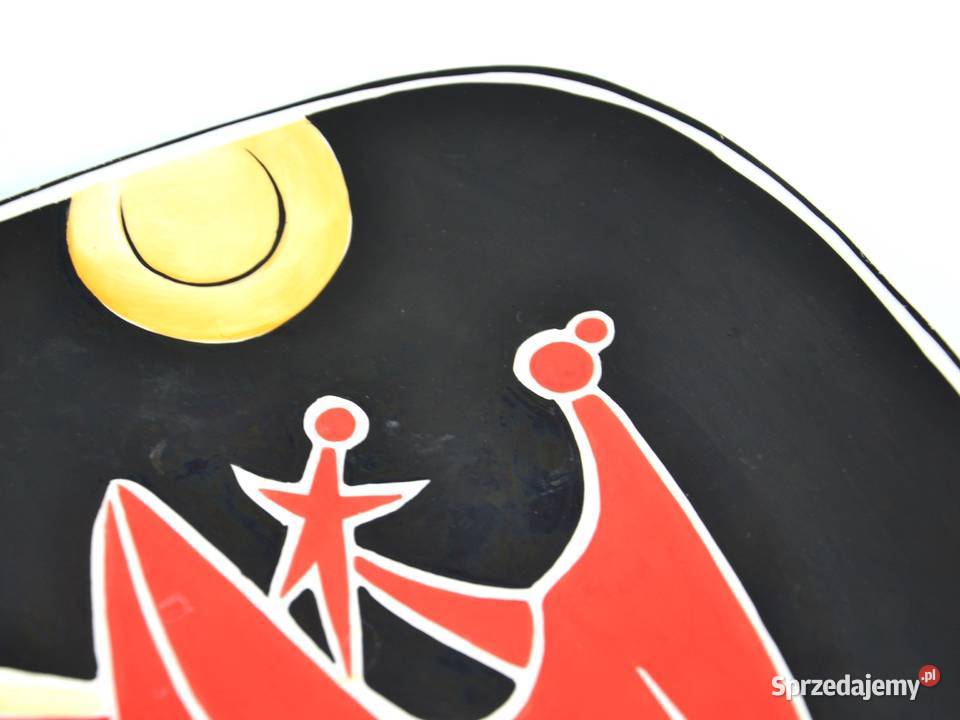 Patera art deco Zsolnay Trk Jnos Węgry lata 60te