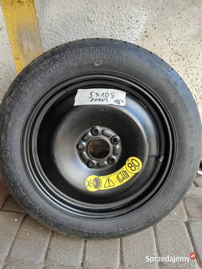 Koło dojazdowe ford fokus r16