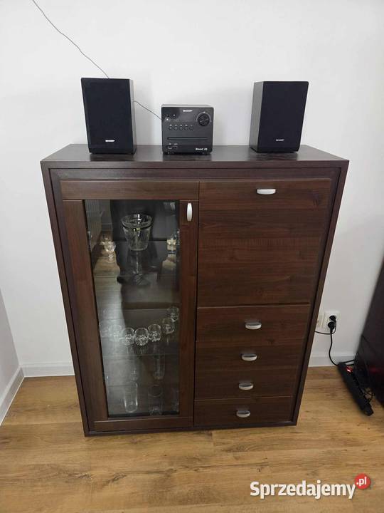 Komoda pod tv szafka z witryna Radom sprzedam