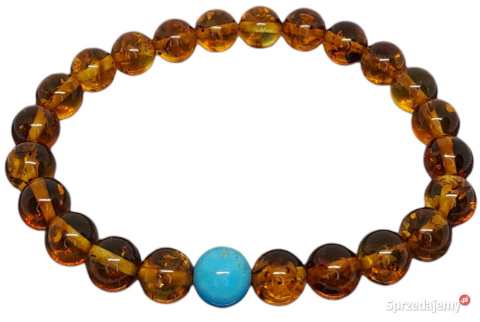Bransoletka z bursztynu bursztyn bałtycki kulka mazowieckie Warszawa