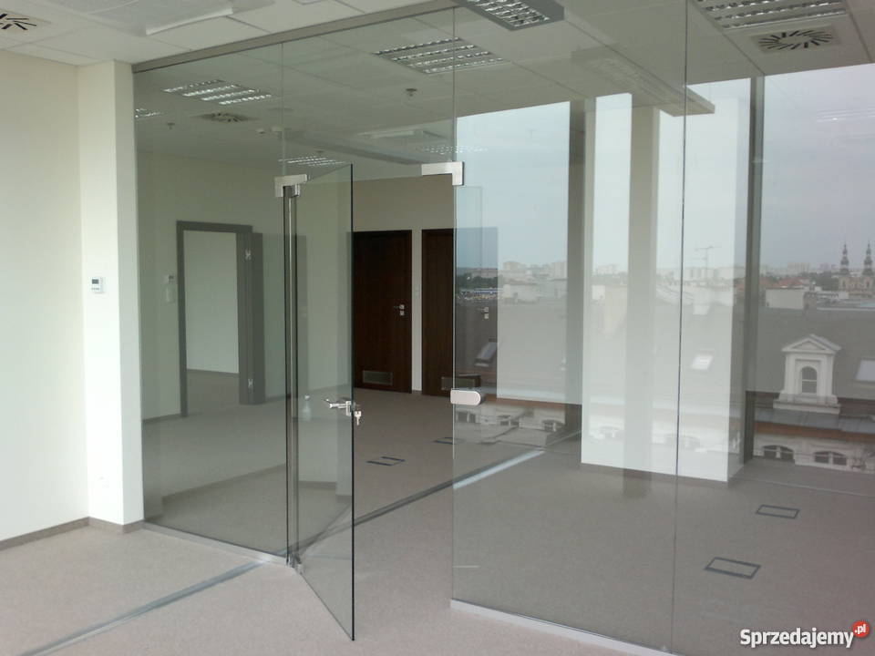 Zabudowy całoszklane Ścianki Szkalne i drzwi szk Poznań
