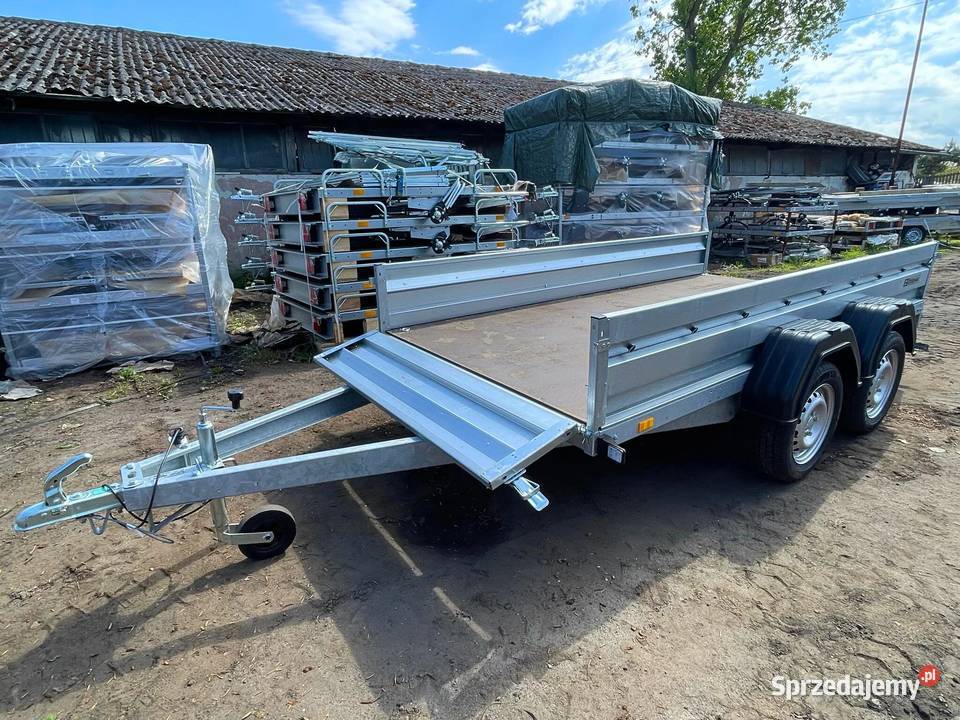 Przyczepa dwuosiowa Zasław 330TD 750 DMC Raty 2 wielkopolskie Piła sprzedam