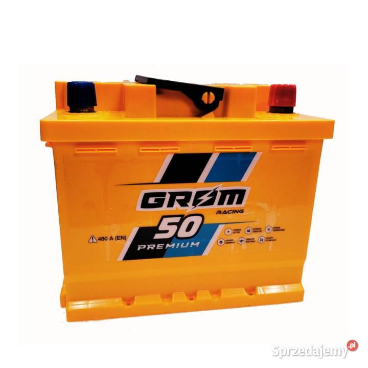 Akumulator Grom Racing 50Ah 480A EN PRAWY PLUS pomorskie Gdańsk
