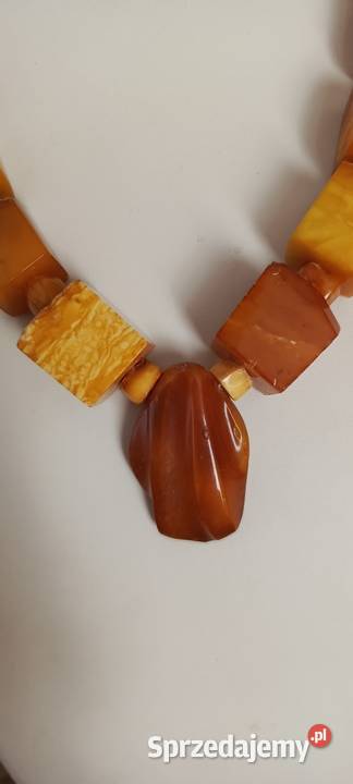 Naszyjnik Bursztyn Vintage