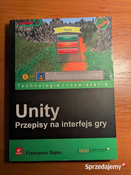 Książka Unity Przepisy na interfejs gry Dąbrowa Górnicza