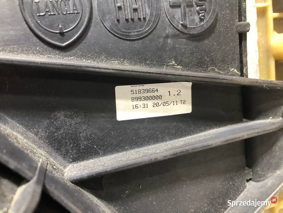 LANCIA YPSILON III 12 B 52KW69 2011 CHŁODNICA Skarżysko-Kamienna