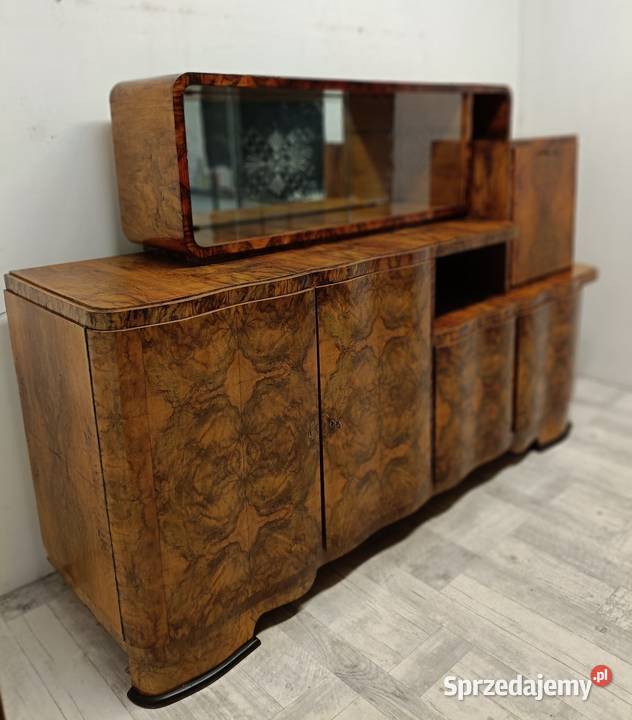 komoda bufet witryna art deco lata 60te vintage Radomsko