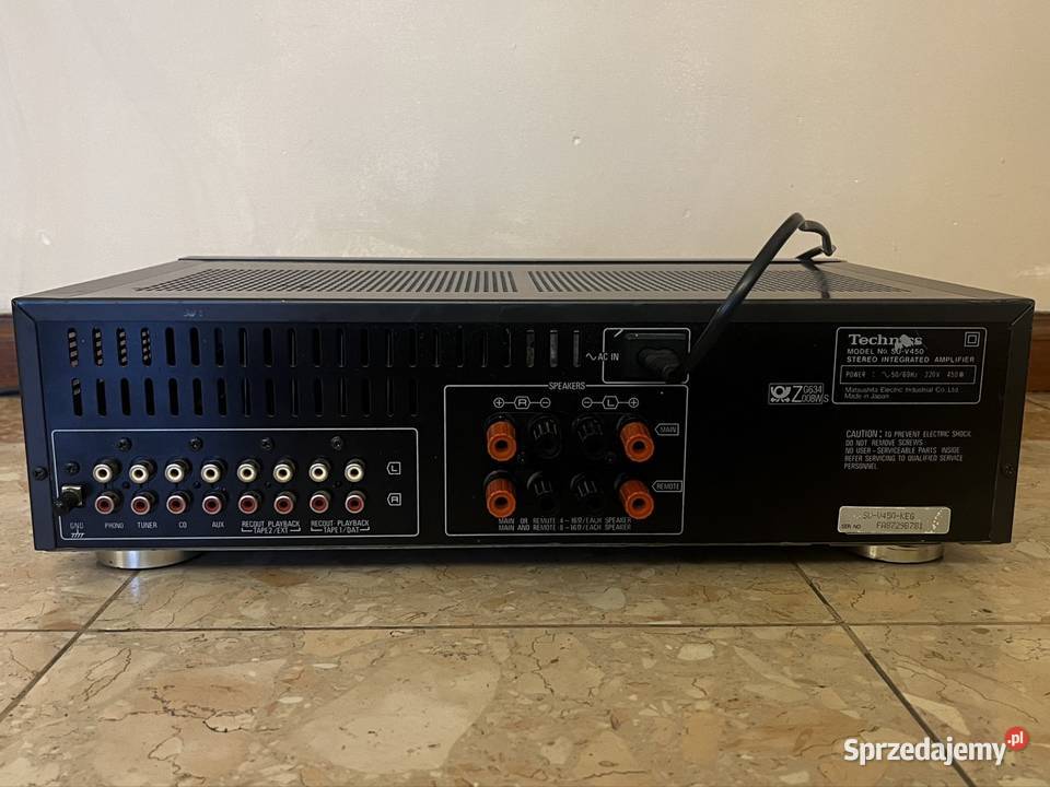wzmacniacz technics suv450 2x50W 8ohm stereo