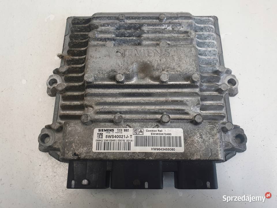 Citroen C3 14 HDI KOMPUTER SILNIKA 5WS40021JT Janów