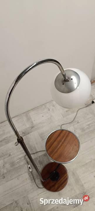 lampa podłogowa art deco modernizm chrom lata Radomsko sprzedam