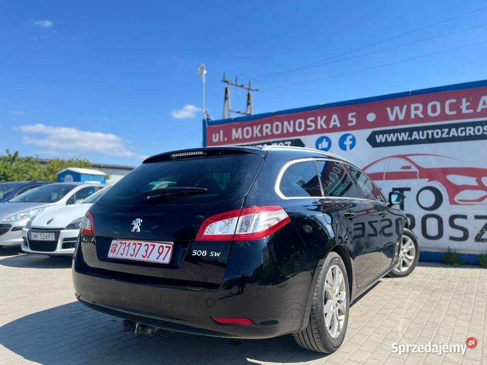 Peugeot 508sw 16 Benzyna 2011 Panorama Skory Rok produkcji 2011 Wrocław