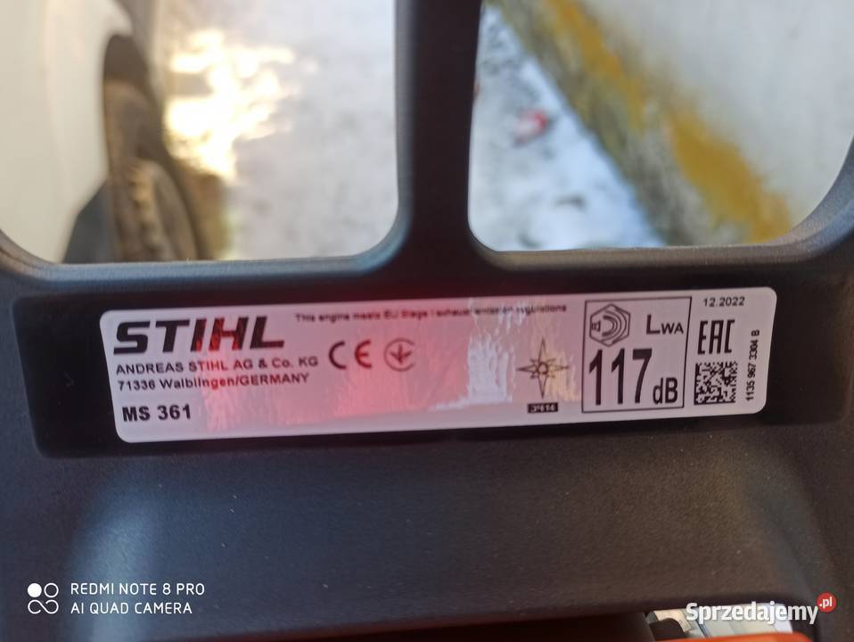 Stihl ms 361 NOWA 46 Tomaszów Lubelski sprzedam