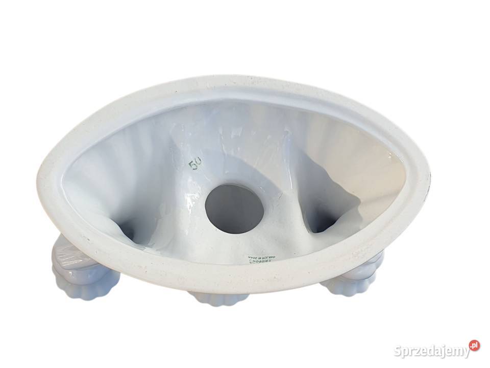 Stary porcelanowy świecznik trzyramienny