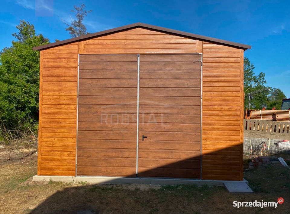 Garaż Blaszany Blaszak 5x6m Złoty dąb PREMIUM pomorskie Gdańsk