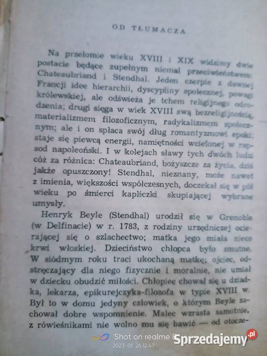 Czerwone i czarne Stendhal książki antykwariat Warszawa