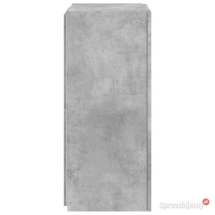 Ścienna szafka TV z LED szarość betonu 405x35x80 Warszawa