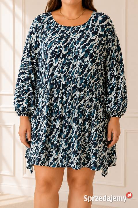 Tunika Sheego 50 5XL wiskozowa plus size luźna Augustówka sprzedam