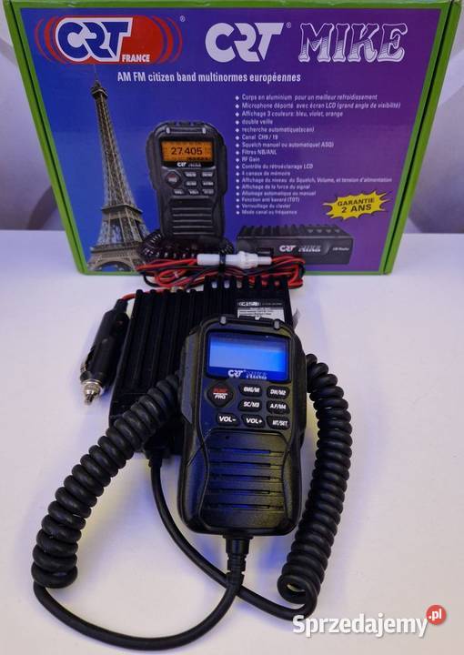 CB Radio w mikrofonie CRT MIKE RF GAIN ASQ AMFM Ostrów Mazowiecka