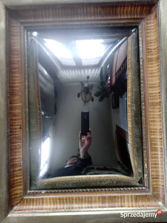 wypukłe lustro w stylu angielskim antyczne Piotrówek