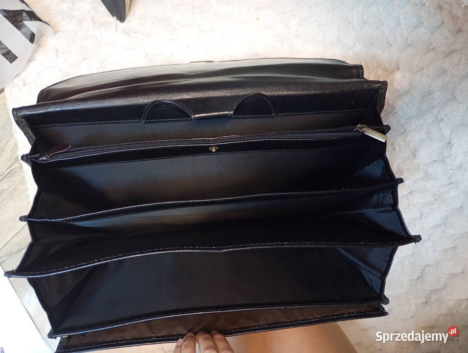 Real Leather Skórzana teczka adwokacka aktówka Kraków sprzedam