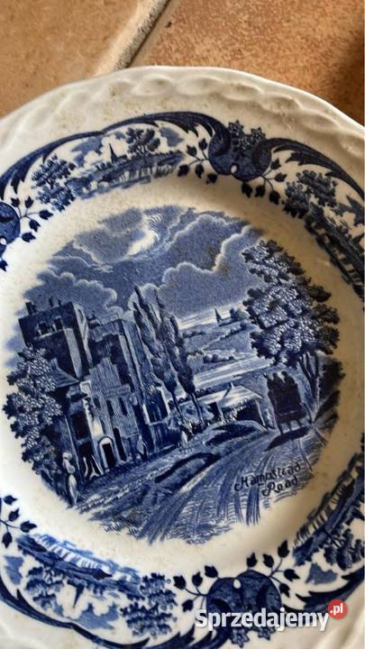 Talerzyk niebieska angielska porcelana Gdańsk
