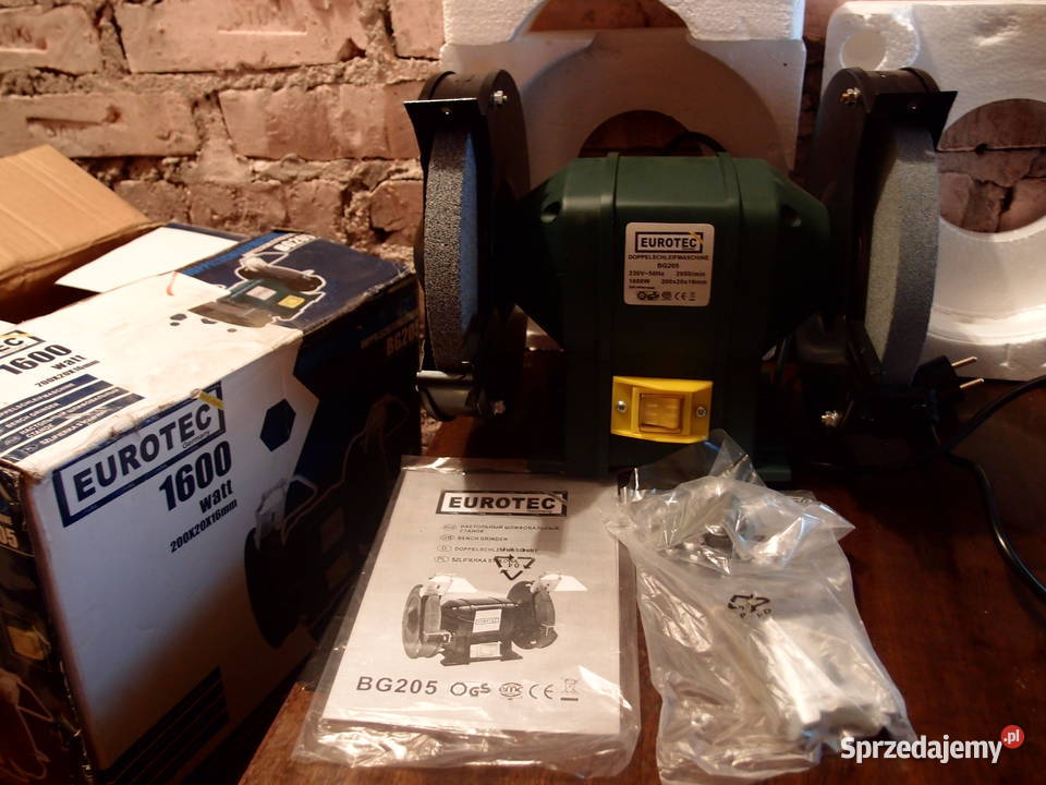 Solidna niemiecka szlifierka stołowa EuroTec Elektryczne Łódź