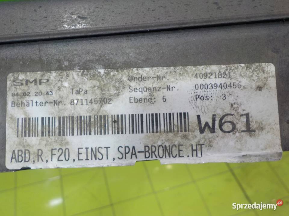 BMW 1 F20 20 D 15r HB 5D listwa nakladka progu Listwy i nakładki Suków