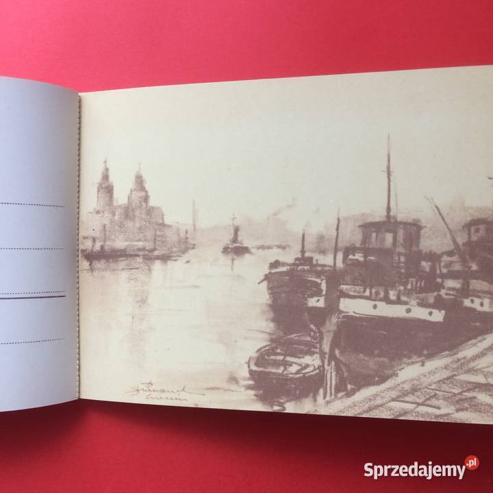 1501 Zestaw Widokówek Grafika Szczecin