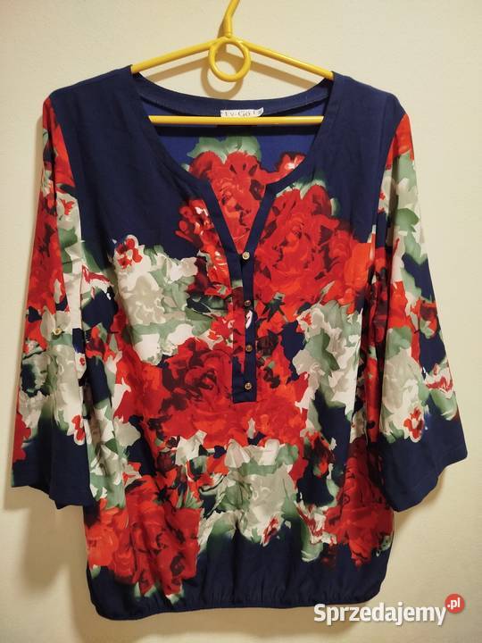 Wiskozowa bluzeczka na wiosnę rozmiar 46 sprzedam