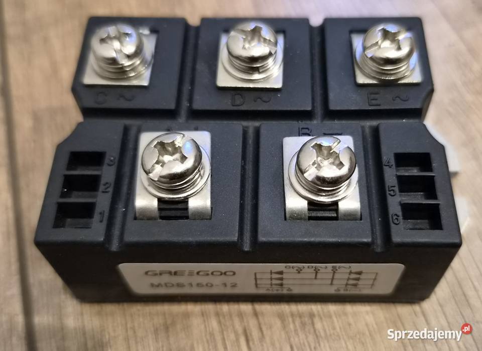 Mostek Prostowniczy Trójfazowy GREEGOO MDS100A12 Elektronika Leśniewo sprzedam