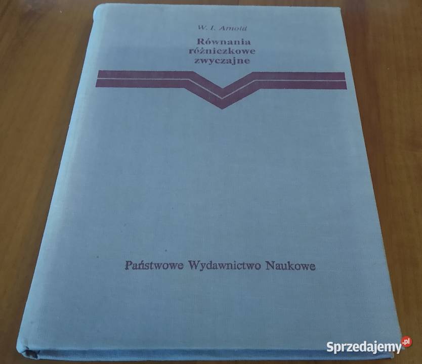Równania różniczkowe zwyczajne W I Arnold Gdańsk sprzedam