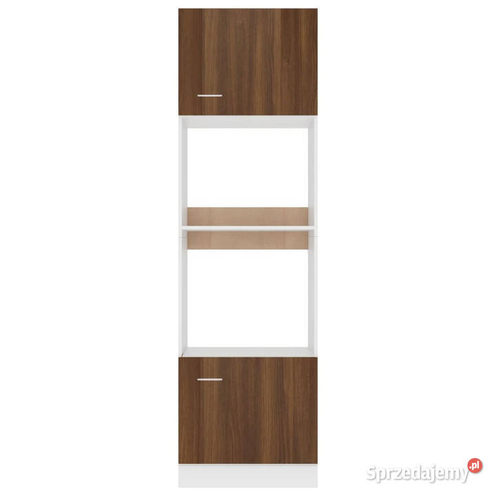 Szafka na mikrofalówkę brązowy dąb 60x57x207