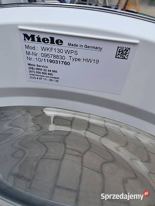 Pralka Miele WKF 130 WPS PowerWash 8 1600 obrmin Pralki i suszarki Wrocław sprzedam