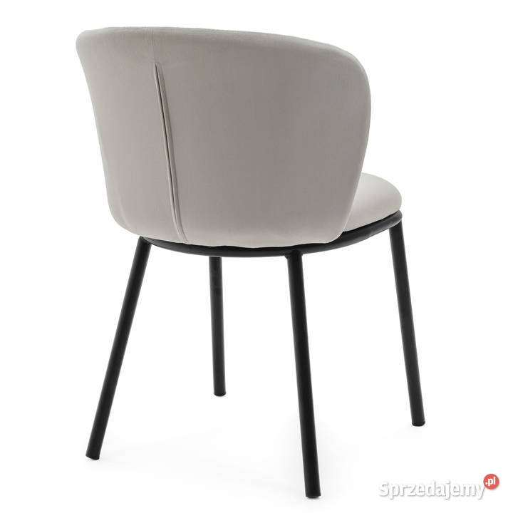 Jasnoszare Krzesło Tapicerowane Bari Wysyłka 24H 87cm Krzesła Tarchały Małe sprzedam