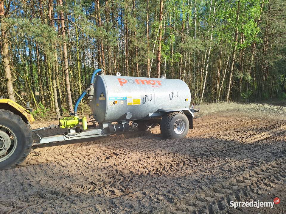 Beczkowóz ocynkowany Pomot 5000l 2013r stan Ostrołęka sprzedam