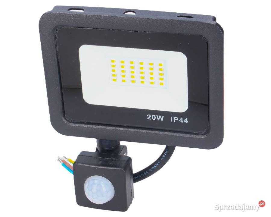 Lampa LED Halogen 20W 230V z czujnikiem ruchu
