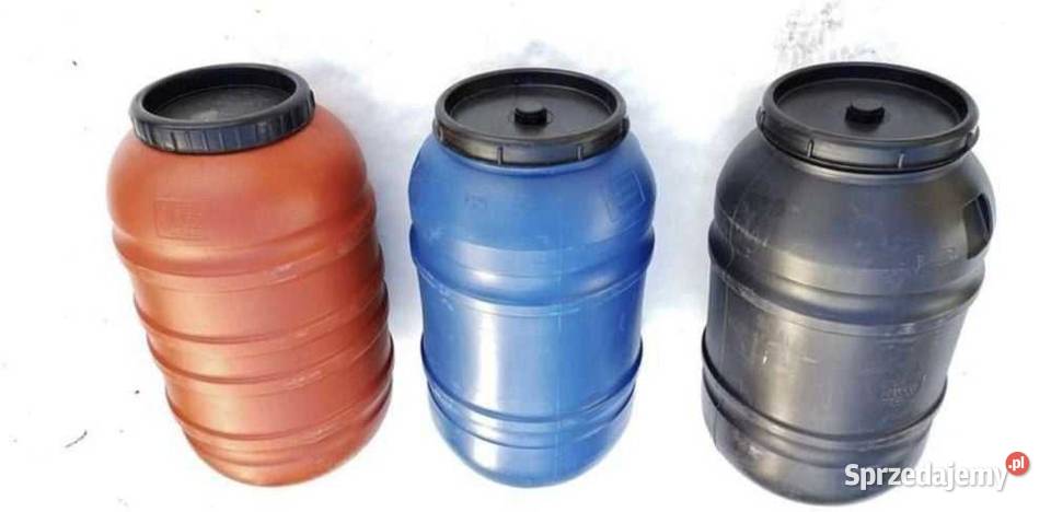 Beczki Plastikowe 220L Hurt Detal Transport Myślenice sprzedam