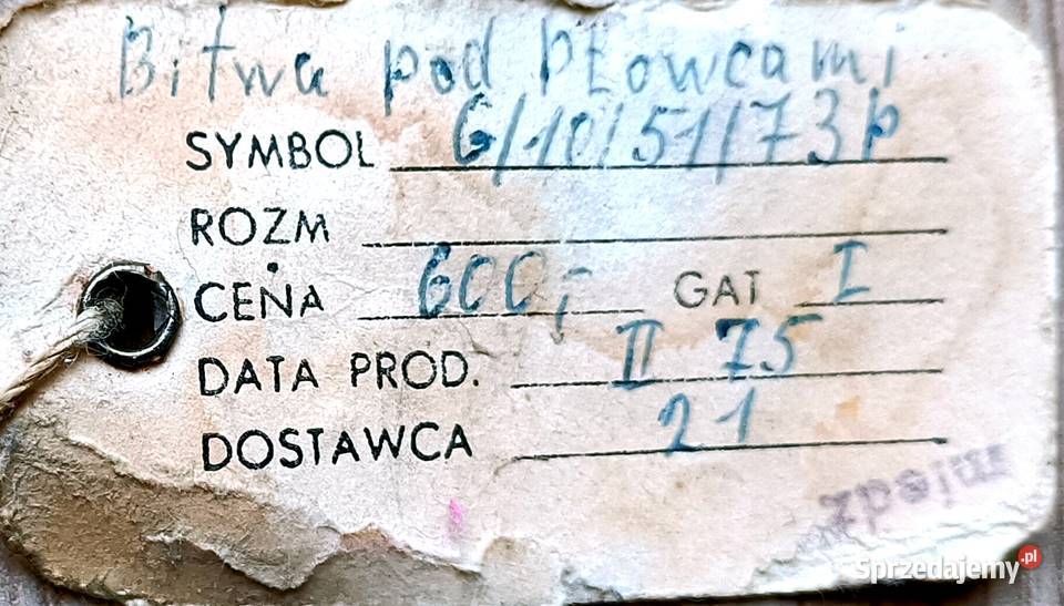 Bitwa pod Płowcamigalwanotyp w miedzi z lat Rękodzieło Węgorzewo sprzedam