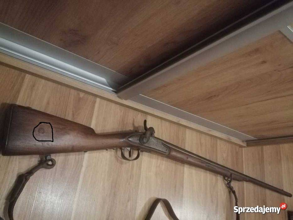 Potężny MasywnyKarabin StrzelbaWojskowy z Epoki Brzóza Stadnicka sprzedam