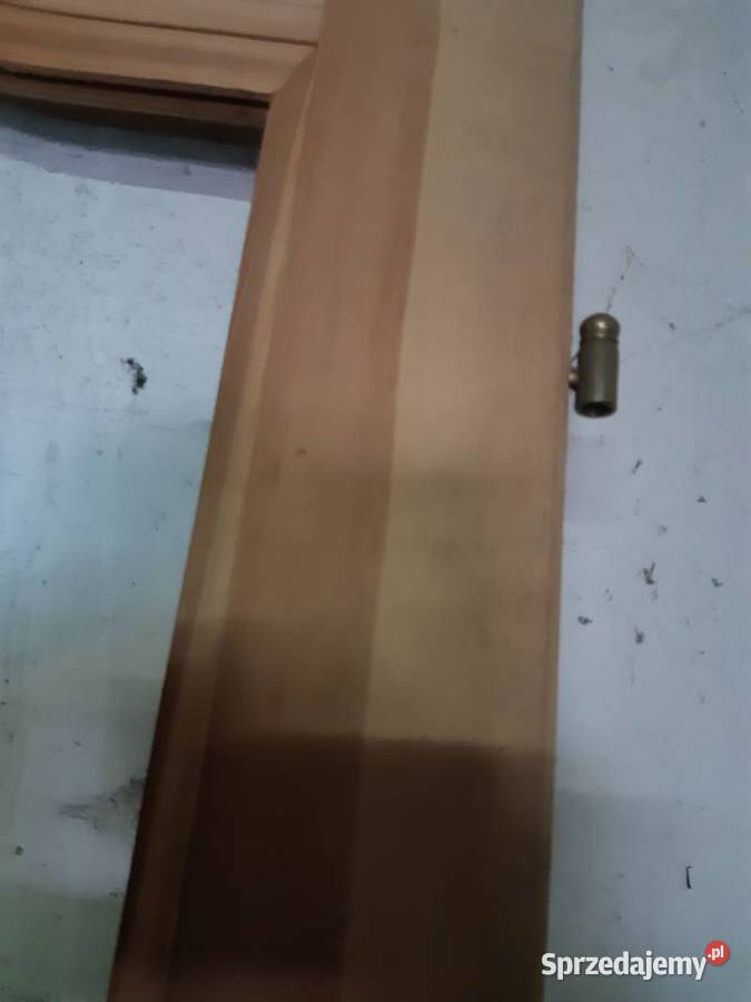 Drzwi drewniane wewnętrzne sosnowe skrzydło 80 Łęczna