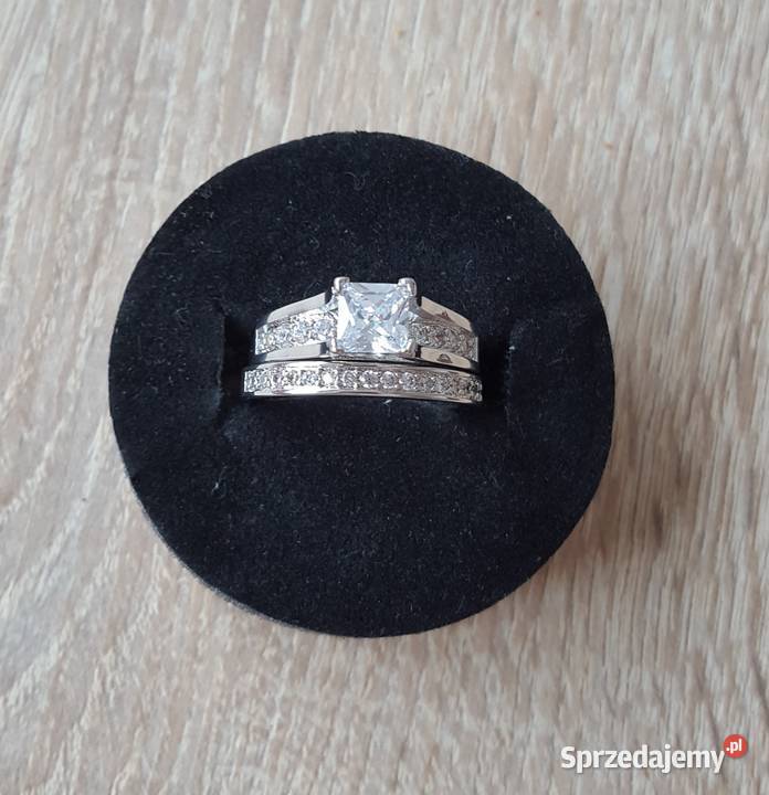 Nowy pierscionek pierscionki komplet zestaw Szczecin