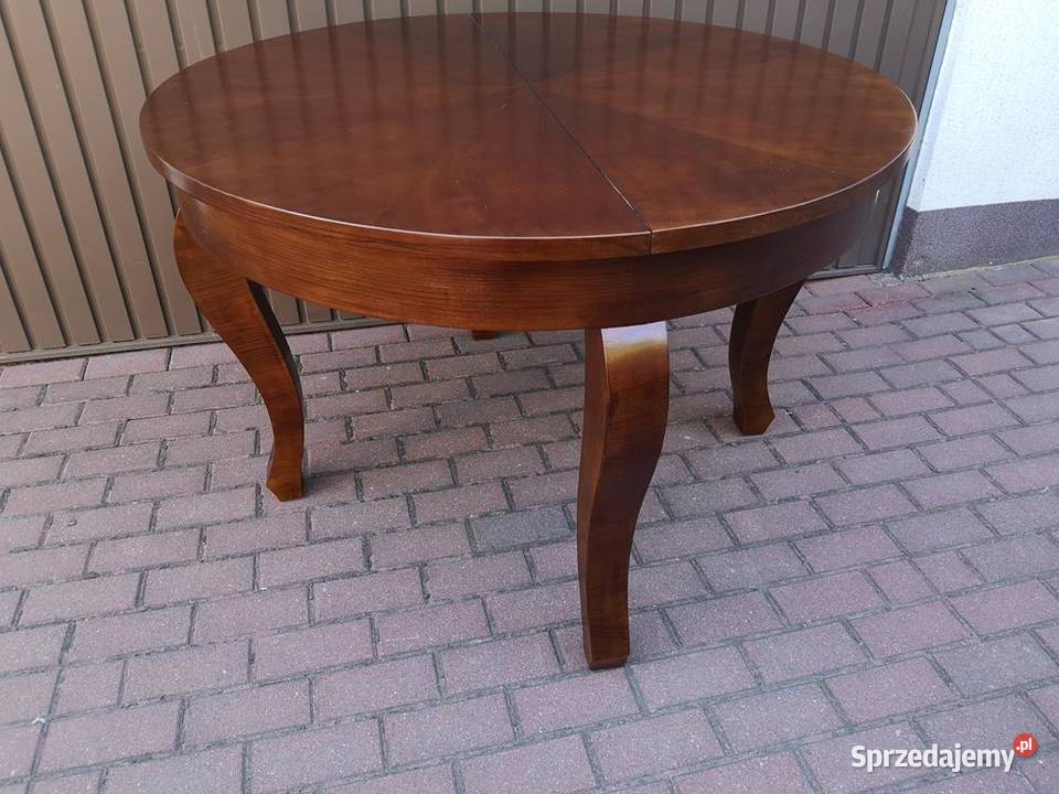 Stół Okrągły ArtDeco Orzech 120 Antyk Stary Swarzędz
