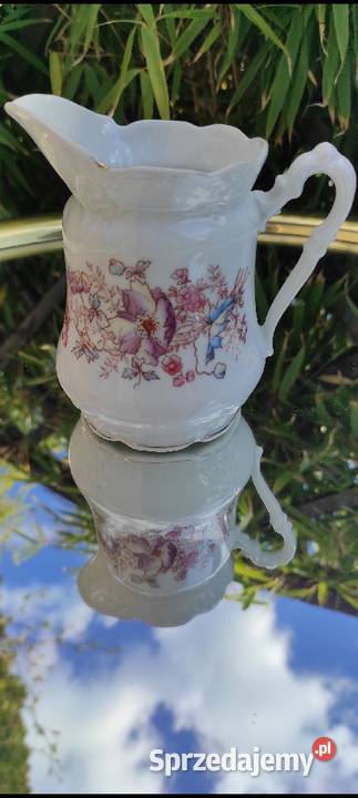 SECESYJNY MLECZNIK RELIEFY I KWIATY Pabianice