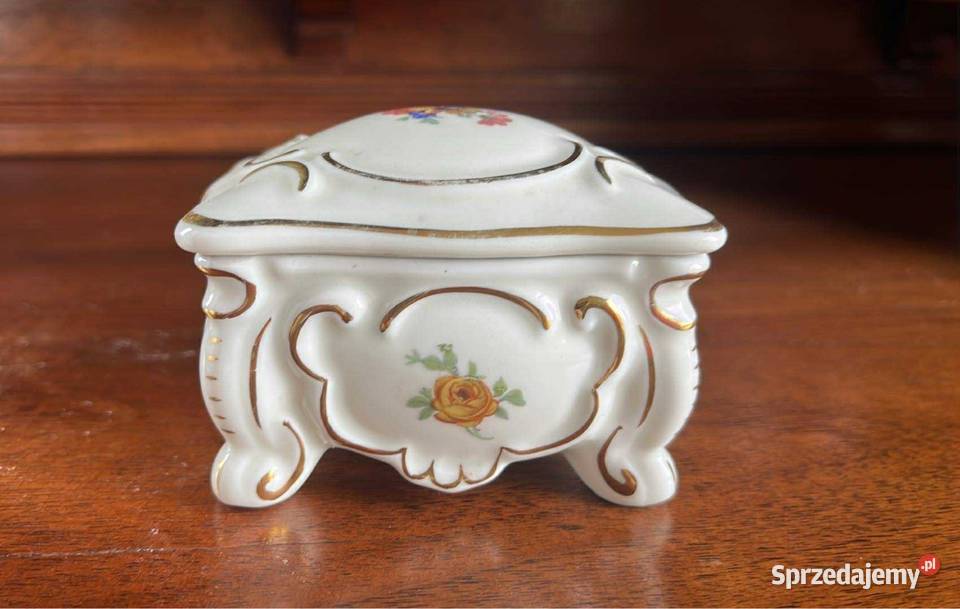 Puzderko Syg Gerold Tettau Porcelana ecru pomorskie Gdańsk