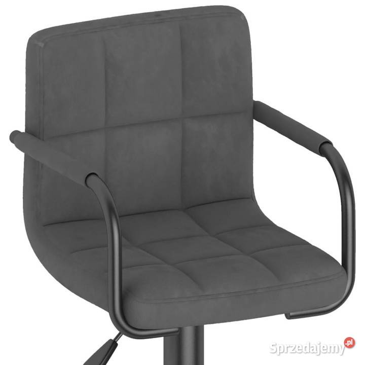 Hoker ciemnoszary obity aksamitem WM334649 Warszawa