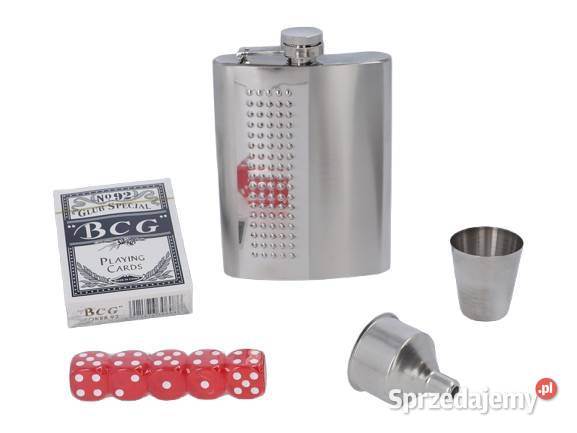 Zestaw Szachy Piersiówka Kieliszek Lejek Karty Ostrowy nad Okszą