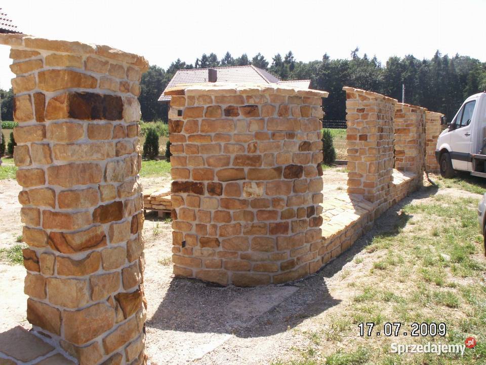 Kamień naturalny na ogrodzenia bramy mury murki Materiały budowlane Radomsko