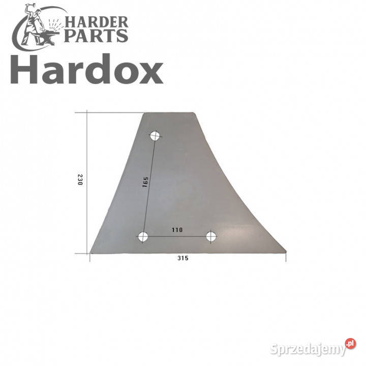 Pierś HARDOX 200648P części do pługa NIEMEYER Suwałki