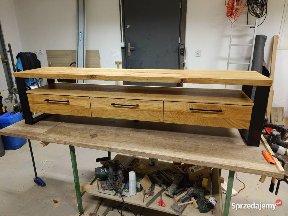 Szafka RTV lity dąb 120200 Loft Rzeszów