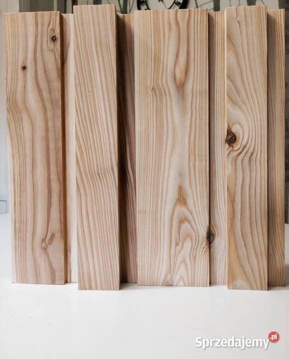 Modrzew 3D elewacja drewniana drewno strugane Dom i Ogród wielkopolskie Biskupice sprzedam